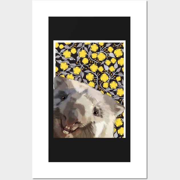 For The Love Of Wombats - Peekaboo Wall Art by Laytle